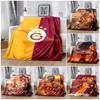 Football Club Themed Print Flannel Blanket, Soft Warm Throw Blanket for Sofa Bed Couch Home Decor