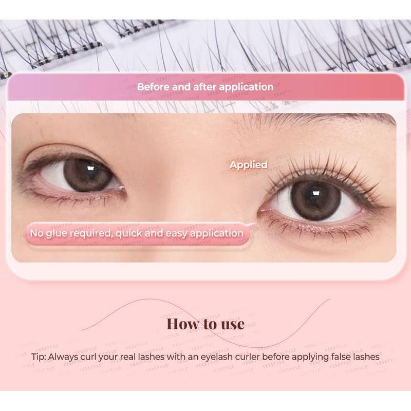 Worthbuy - Naturalne Sztuczne Rzęsy Wielopak Bez Kleju (Różne wzory)