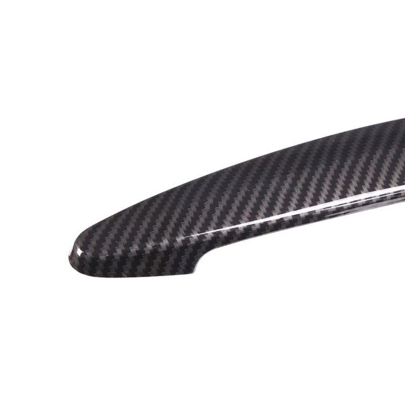 Maniglia Esterna Portiera Auto in Texture Carbonio Trim per BMW Serie 1 3 F20 F30 F31 F35 2013-2015 E90 E92 X1 E84 X3 F26 X5 E70 X6