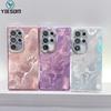 Laser Fold Tinfoil Phone Case for Samsung Galaxy S26 S25 S24 S23 Ultra S26 Plus S24FE Shockproof Glitter Camera Protection Cover