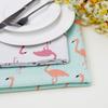Cartoon Polyester Cotton Imitation Linen Small Fresh Flamingo Printed Tablecloth Coffee Table Tablecloth