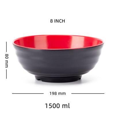 ZISIZ Melamine Ribbed Noodle Bowl