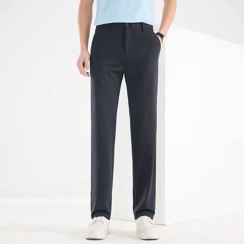 

Fengxun Men s Four-Way Stretch Straight-Leg Commuter Pants 34