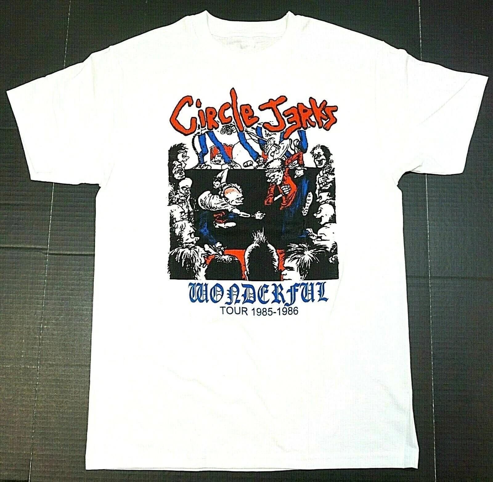 Circle Jerks T shirt Punk Rock Tee Men s 100% Cotton White Size S-4XL PP2981 XXXL
