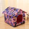 Waterproof Outdoor Cat House: Foldable, Removable, Washable, and Warm 4-Season Pet Villa Tent for Cats and Dogs.