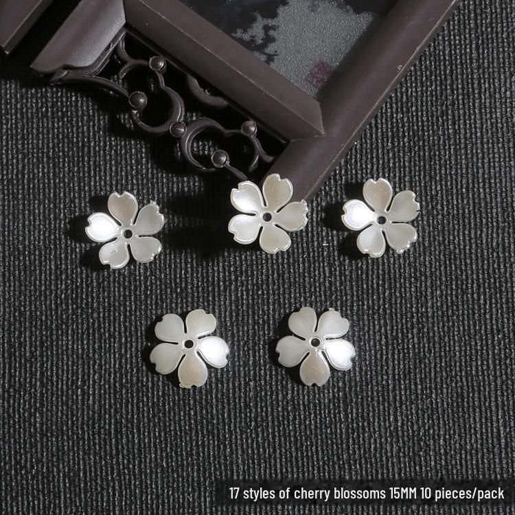 DIY sada dětských vlasových doplňků: ABS perla, Akrylový květ, Lístky lilie a chryzantémy