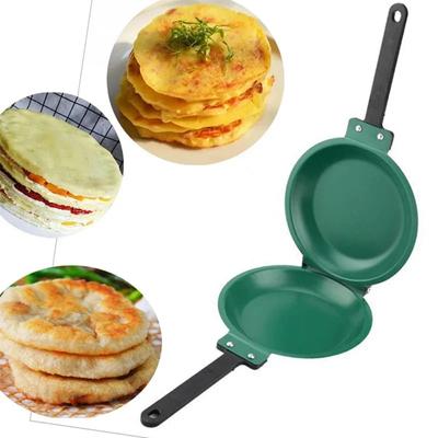 Round Double Side Frying Pan Non-stick Pancake Maker Household Muffin Pan  Ham