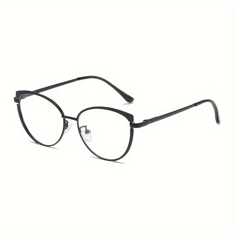 1Pcs Sweet Wind Color Change Anti Blue Light Glasses Cute Metal Elliptical Frame Women'S Fashion Glasses