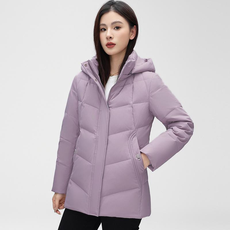 

Пуховик женский короткий свободный новый зимняя одежда мама большой размер с капюшоном пуховик 6XL фиолетовый
