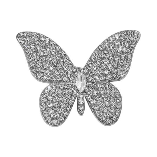 Butterfly Design Brooch Pin for Women Rhinestones Inlaid Brooch Pin for Dress Coat Shawl