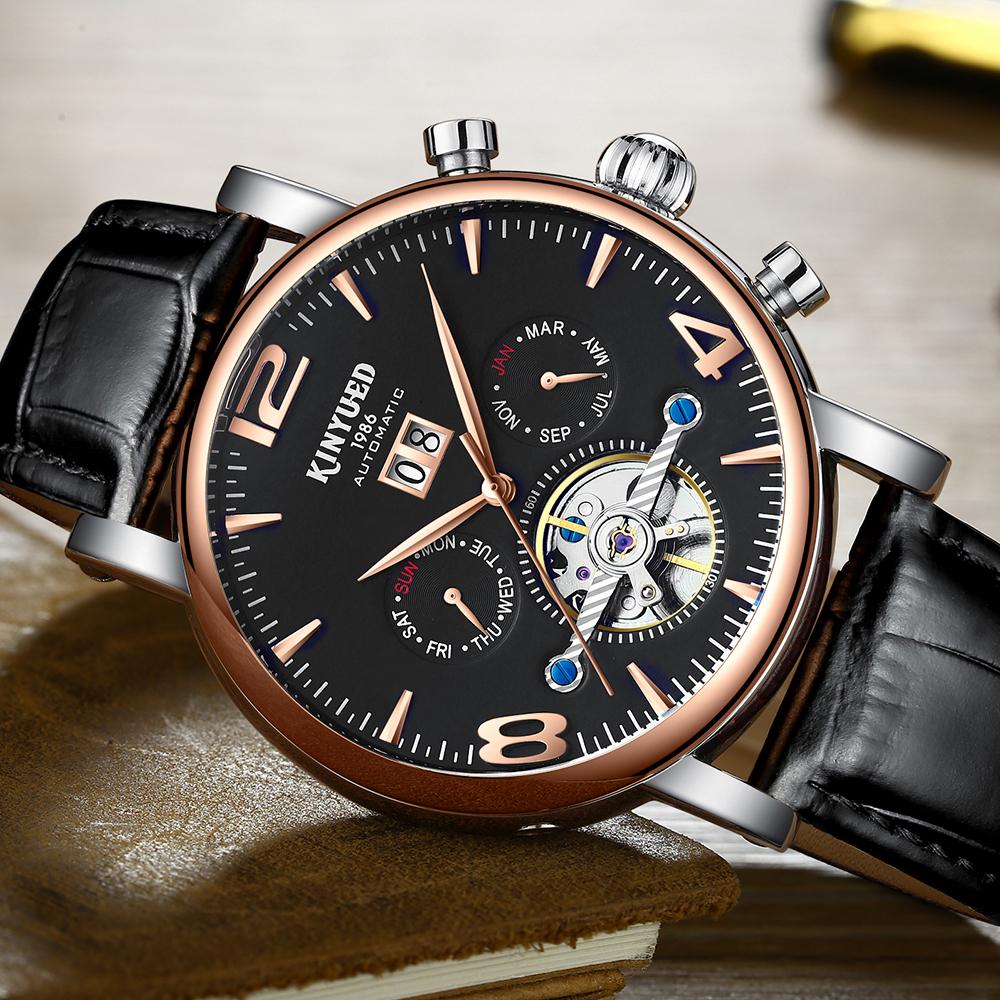 Buy KINYUED Men Luxury Tourbillon Automatic Mechanical Watches Fashion