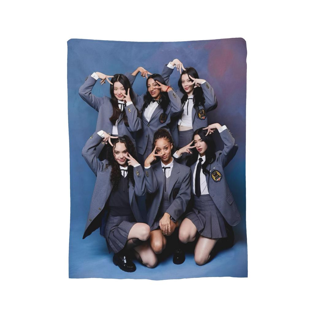 Katseye Kpop Idol Blankets Fleece Decoration Gabriela Breathable Soft Throw Blankets for Bed Couch Bedspread