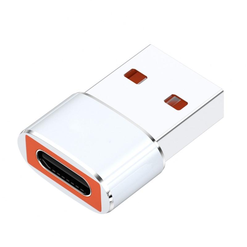 Metal USB To Type C OTG Adapter Easy Installation Plugs and Play For Mobile PC Accessories Rapid File Transfer 480Mbps