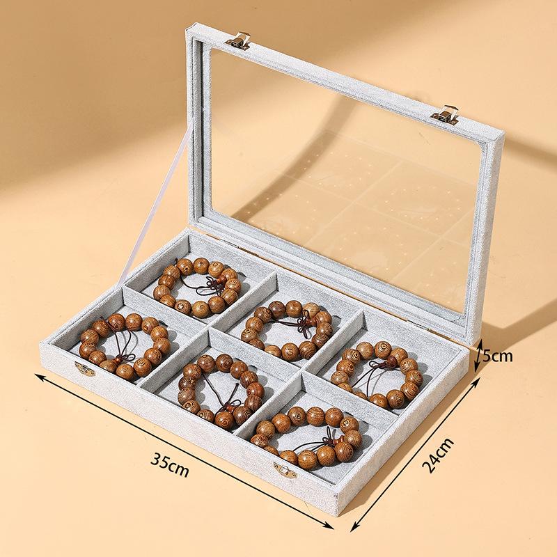 Dust-proof Sunroof with Lid Bracelet Storage Box Buddha Beads Cultural Play Bracelet Collection Box Buddha String Bracelet Jewelry Box