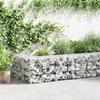 Gabion Wall - vidaXL - 900x30x50 Cm - Galvanized Steel - Weatherproof - Covers Included