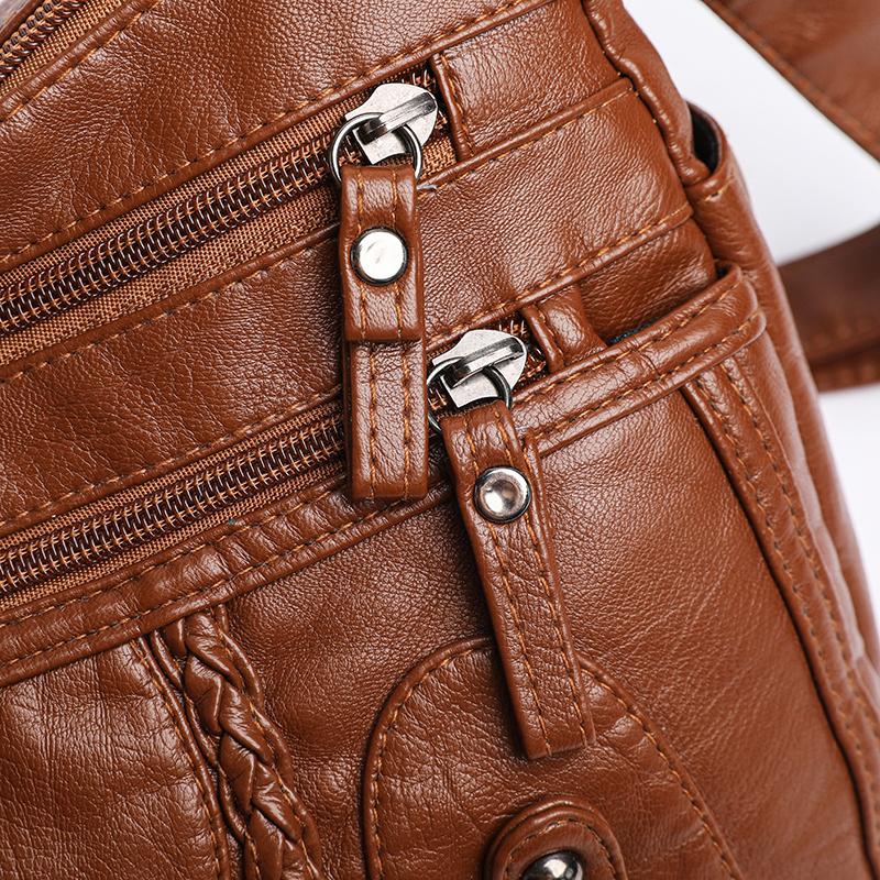 Women's Multi-Layer Large Capacity Lightweight Middle-Aged and Elderly Mother Bag Crossbody Bag