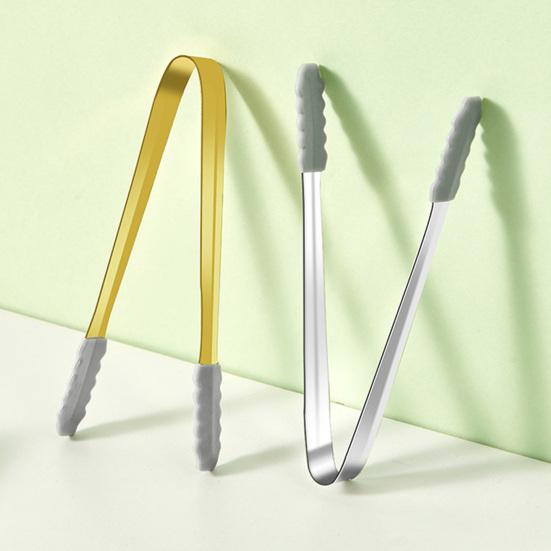 Maner practic pentru cleme alimentare din otel inoxidabil multifunctional