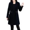 Damenmantel mit Revers, Thermo-Outwear, mittellanger Damenmantel für Dating