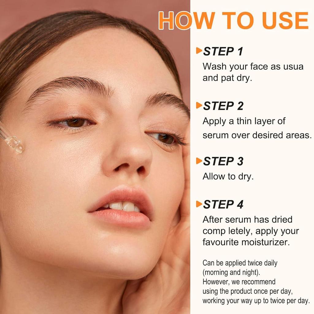 VITAMINE C SERUM-Brightens & Evens Skin Tone-Nourishes & Hydrates-Fades The Look Of Dark Spots-Suitable For All Skin Types, 30ml