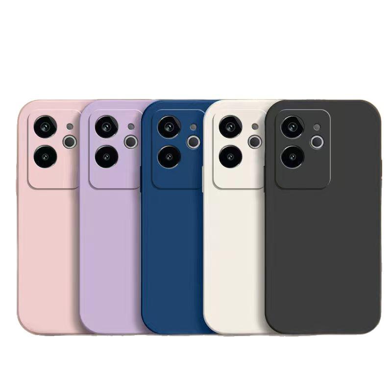 Realme GT6 Solid Color Drop-proof Liquid Case