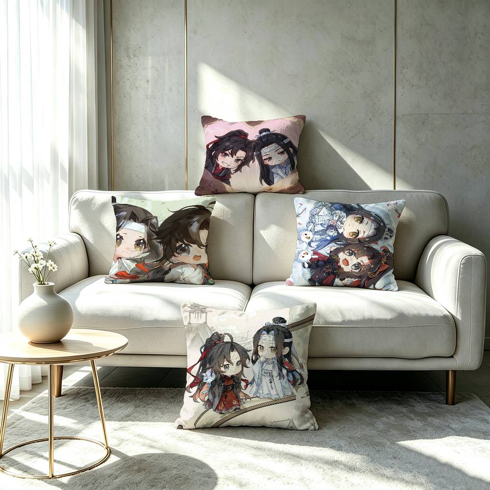 Mo Dao Zu Shi Double-sided printed pillow cover Solid color minimalist pillowcase, fits all bedroom styles