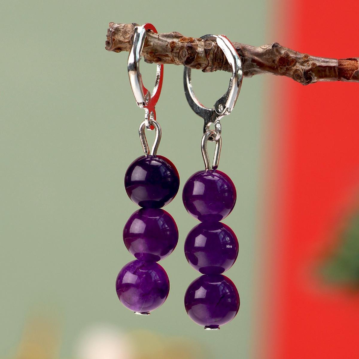 

Европейские и американские рождественские серьги-подвески из натурального камня с бусинами – женские роскошные украшения, не тускнеющие со временем.