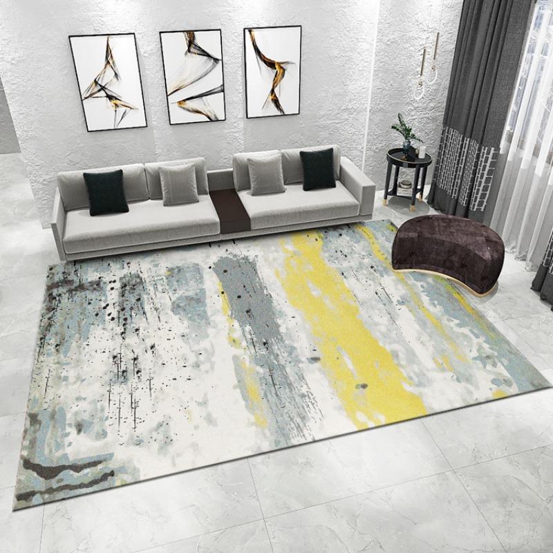 Abstraction Modern Style Print Large Area Rug Non-Slip Wear-resistant Carpet for Living Room Bedroom Soft Floor Mat Home Decor