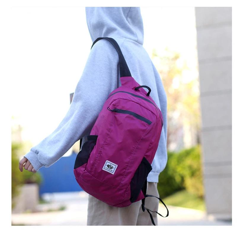 Fahrradtasche, Faltbarer Outdoor-Rucksack, Großes Fassungsvermögen, Leichter Sport-Reiserucksack