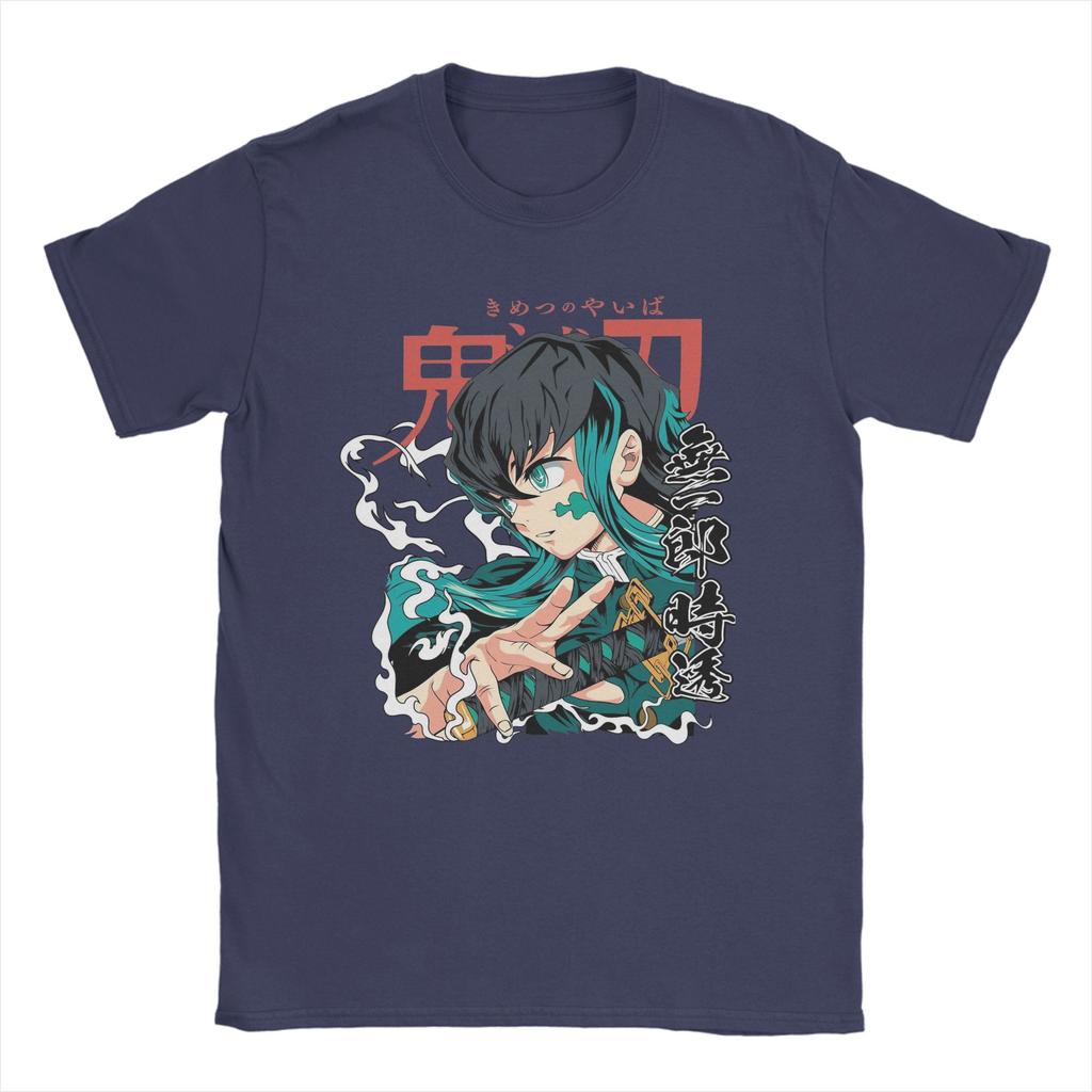Muchiro Tokito Demons Slayers Tshirts Unisex Fashion 100 Cotton Tee Shirt Round Collar Short Sleeve T Shirts Summer Tops