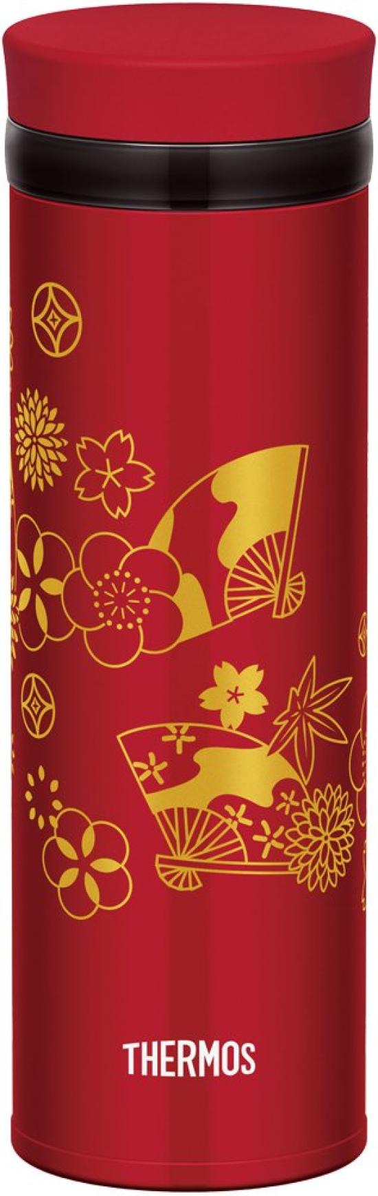 

Thermos Made in Japan Water Bottle Vacuum Insulated Mobile Mug 0.35L Fan JNY-351 OGI