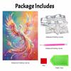 Shiny Pearl Radiant Colorful Phoenix DIY Painting Creative Bead Art Craft Household Wall Decoration Nice Present For Art Hobbyists Home Decor