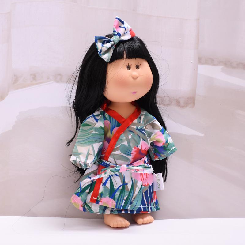 Spain Mia Potato Doll 24cm Clothes - Printed Kimono Dress-up Set