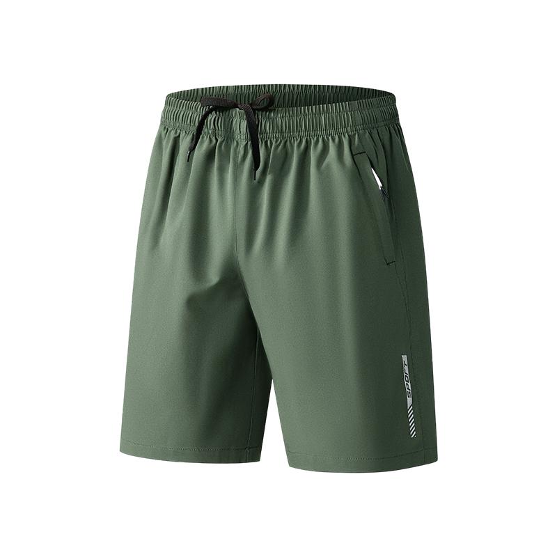 Men's Summer Five Quarter Shorts Solid Color Summer Loose Beach Pants