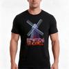 Petscop Windmill Tshirt Summer Casual Cotton Tee Oversized Streetwear Tops Vintage Graphic Print Loose Fit Short Sleeve