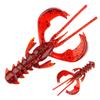 20pcs/box UV Active Fishing Lure Floating Agile Shrimp Lure Wobbler Soft Baits  Octopus Fishing