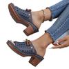 New Fish-mouth Hollowed-out Women's Shoes with Thick Heels and Versatile Sandals and Slippers