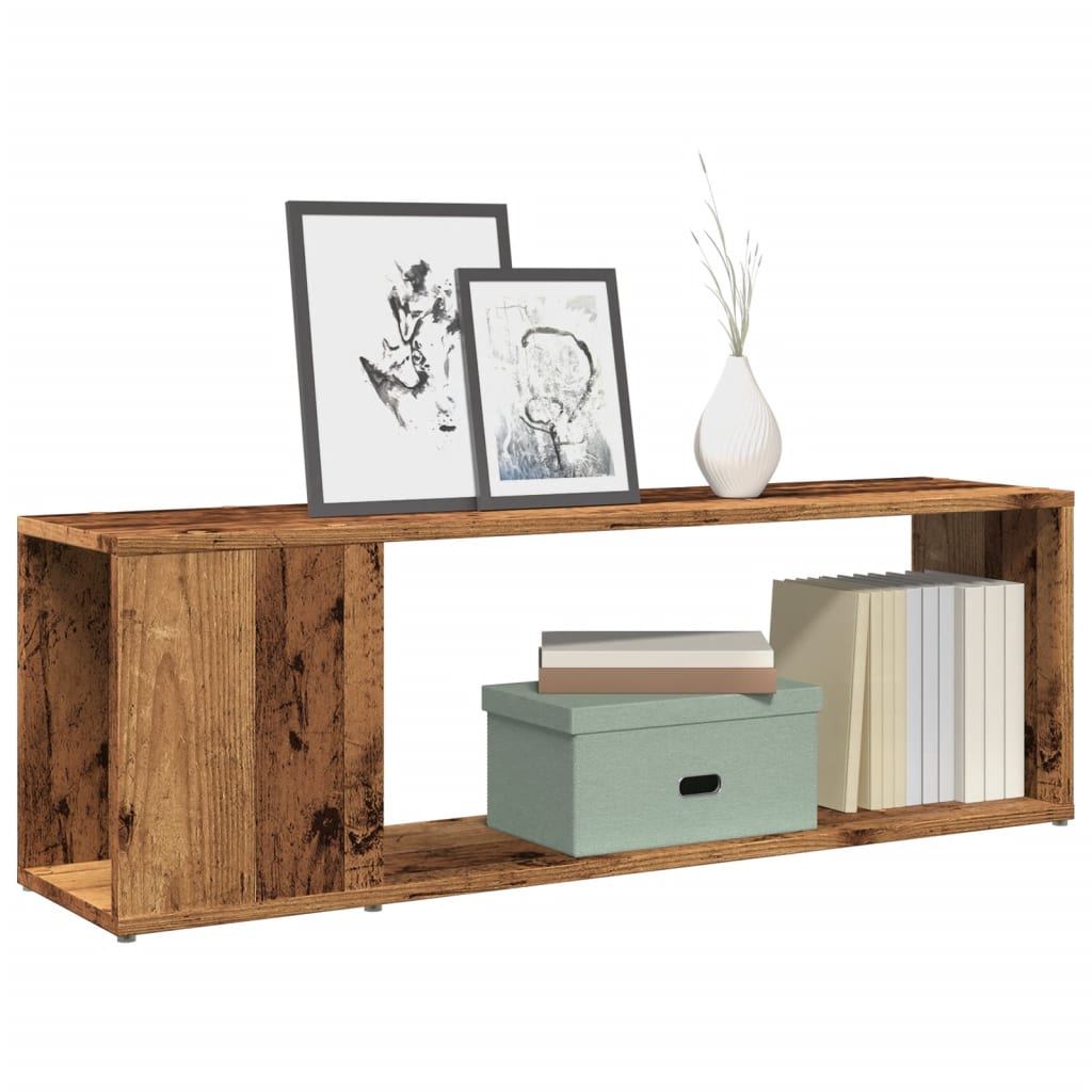 TV Stand Rustic Wood Look 100 x 24 x 32 cm Engineered Wood