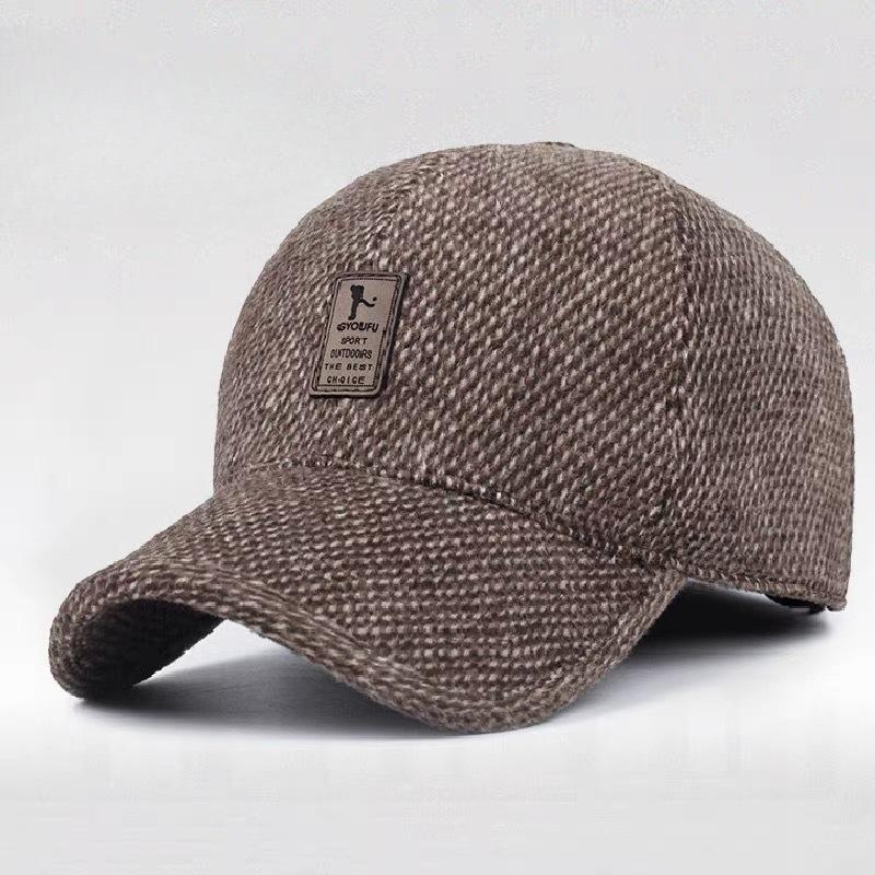 Winter Men's Warm Middle-aged and Elderly Hats Fashion Outdoor Thickened Ear Caps Old Man Baseball Caps