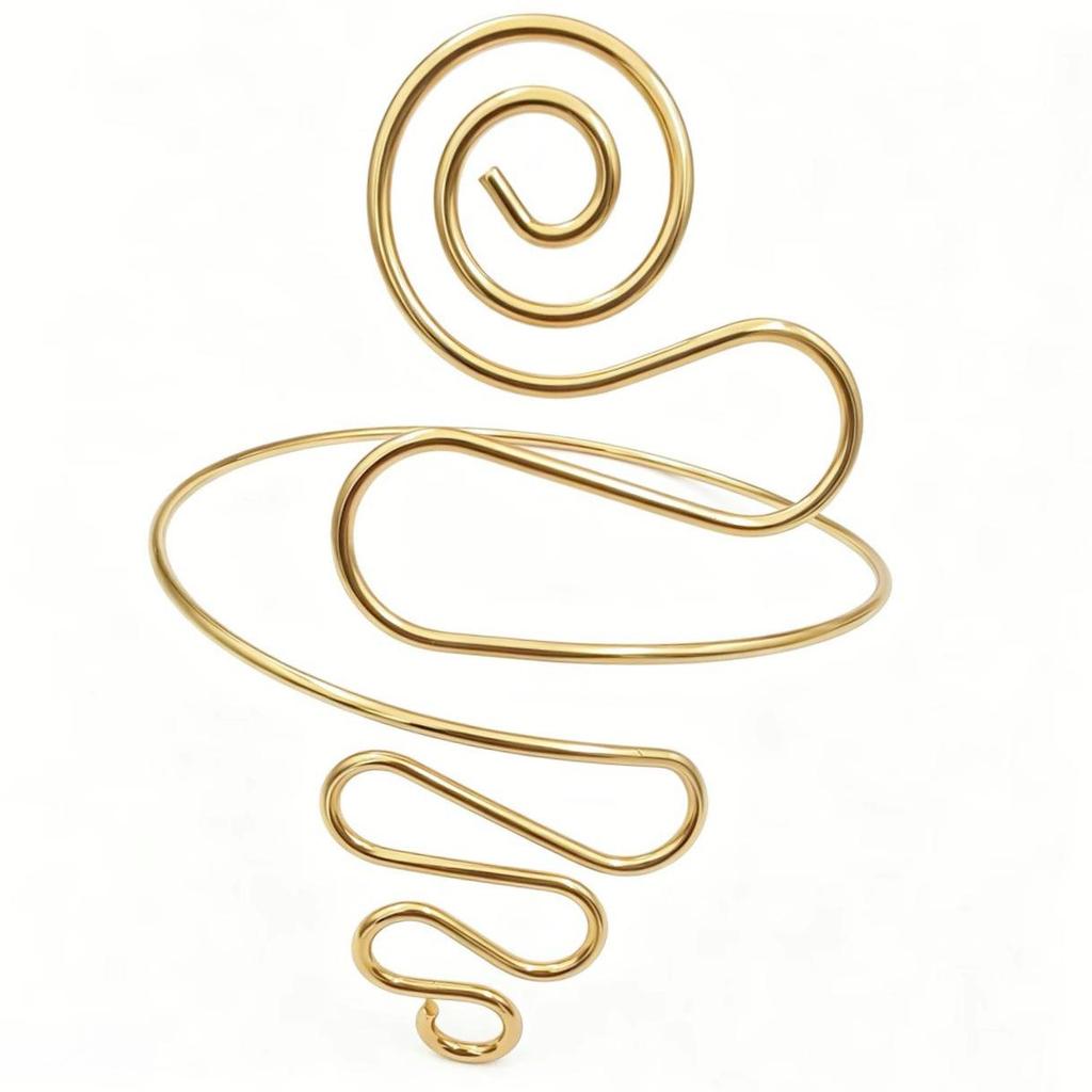 Exaggerated Geometric Snake Armband Bracelet - European & American Fashion Women's Jewelry