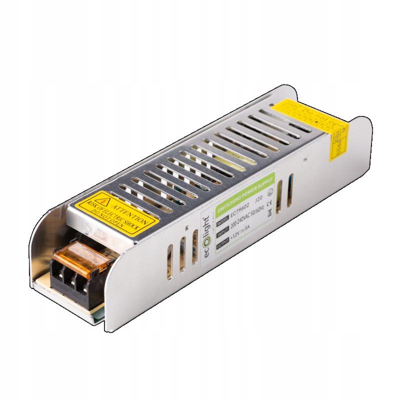 Zasilacz Modułowy Slim Led 12V Ip20 100W Ecolight