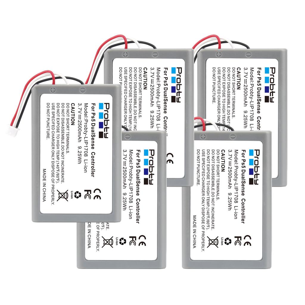 2500mAh LIP1708 Battery For Sony PS5 Controller,Rechargeable Battery For DualSense Game Controller