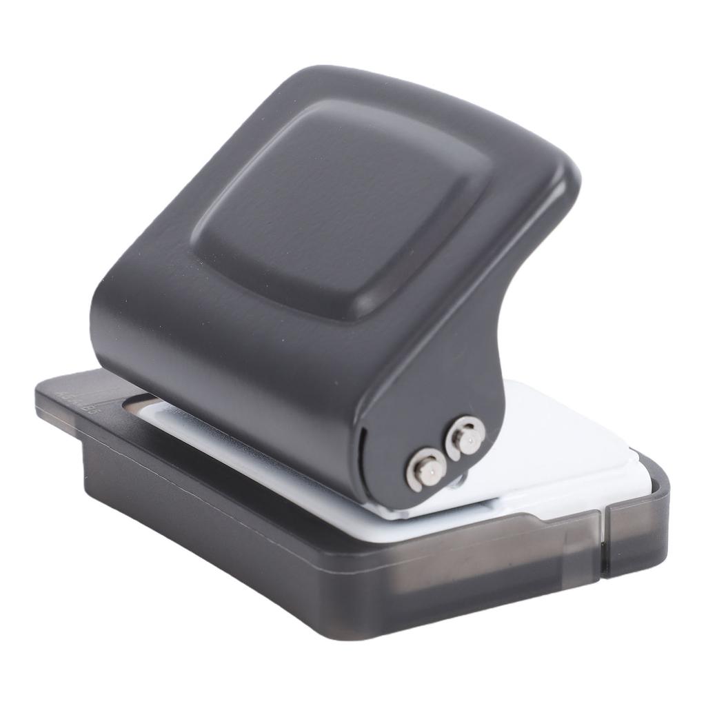 6 Hole Punch 5.5mm Hole Diameter 6mm Feed Depth Loose Leaf Paper Puncher for   B5   Notebook Journal Gray