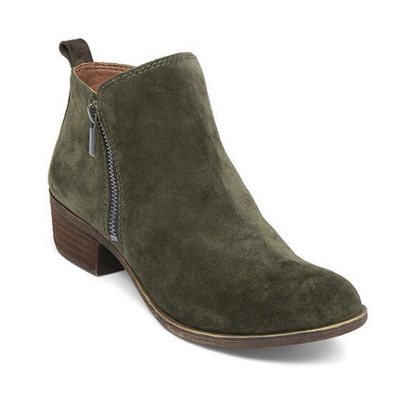 Elegant Women's Casual Booties With Low Heels And Round Toe For Stylish Comfort