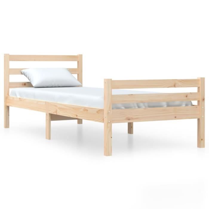 VidaXL Bed Frames Solid Wood 100x200 Cm 814809