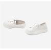 Cowhide Lightweight White Shoes with Minimalist Style