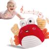 Baby Toys 0-6 Months – Crawling Dancing Bouncing Musical Learning Plush Crab Baby Crawling Musical Interactive Toys for Baby
