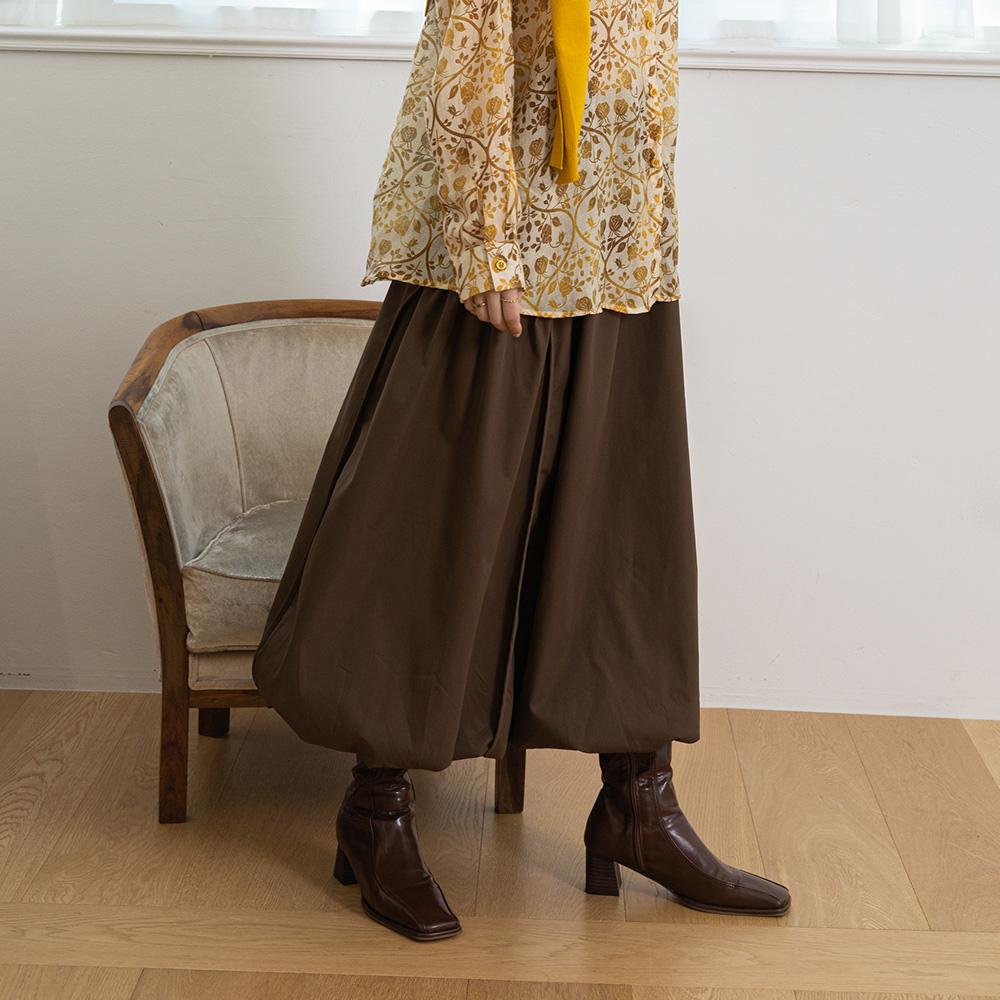Laengsseon Ls_Brown Bud Skirt