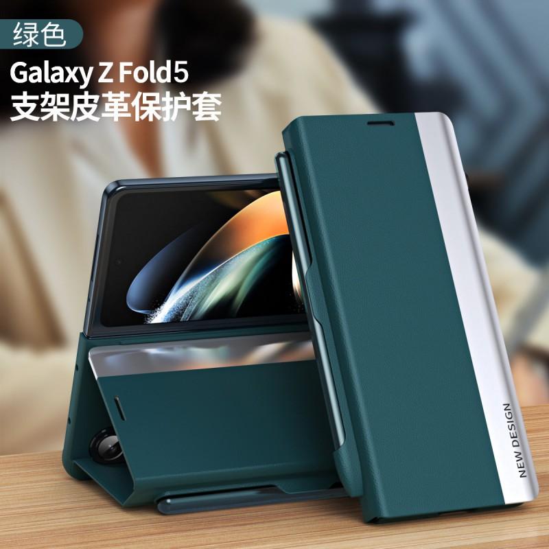 TriFold Flip Case Z Fold 8/7 With Pen Slot Shockproof Business Leather Cover