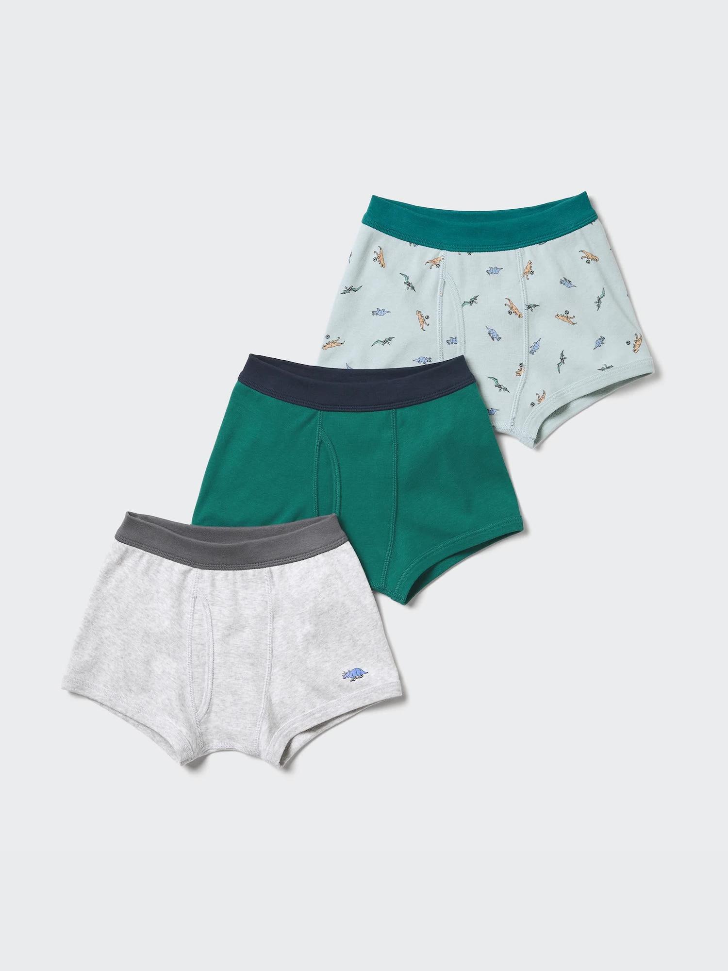 

Uniqlo Japan Boys Boxer Bries Front Opening 3 Pack 51 GREEN/150