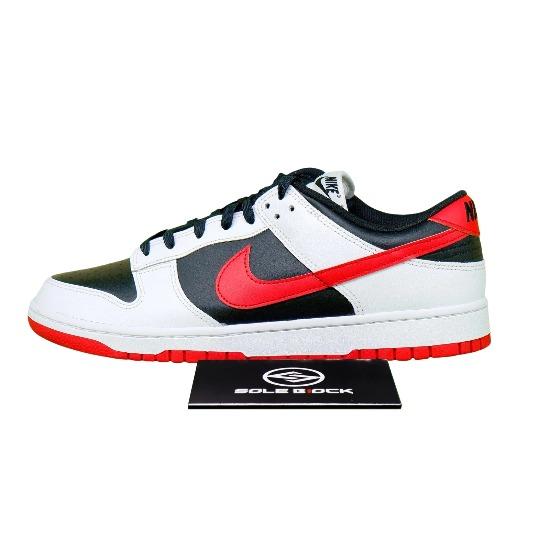 

Nike Dunk Low Белый Черный Красный FD9762-061 Унисекс EU 38 чёрный/белый